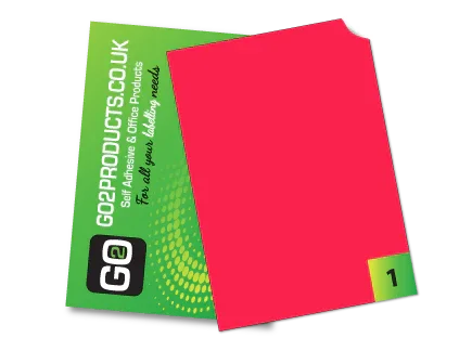 Fluorescent A4 Labels – Round & Rectangle