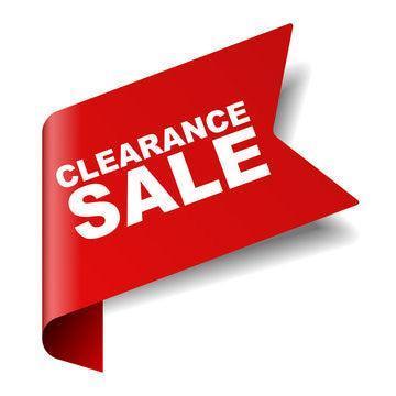 Clearance sale labels