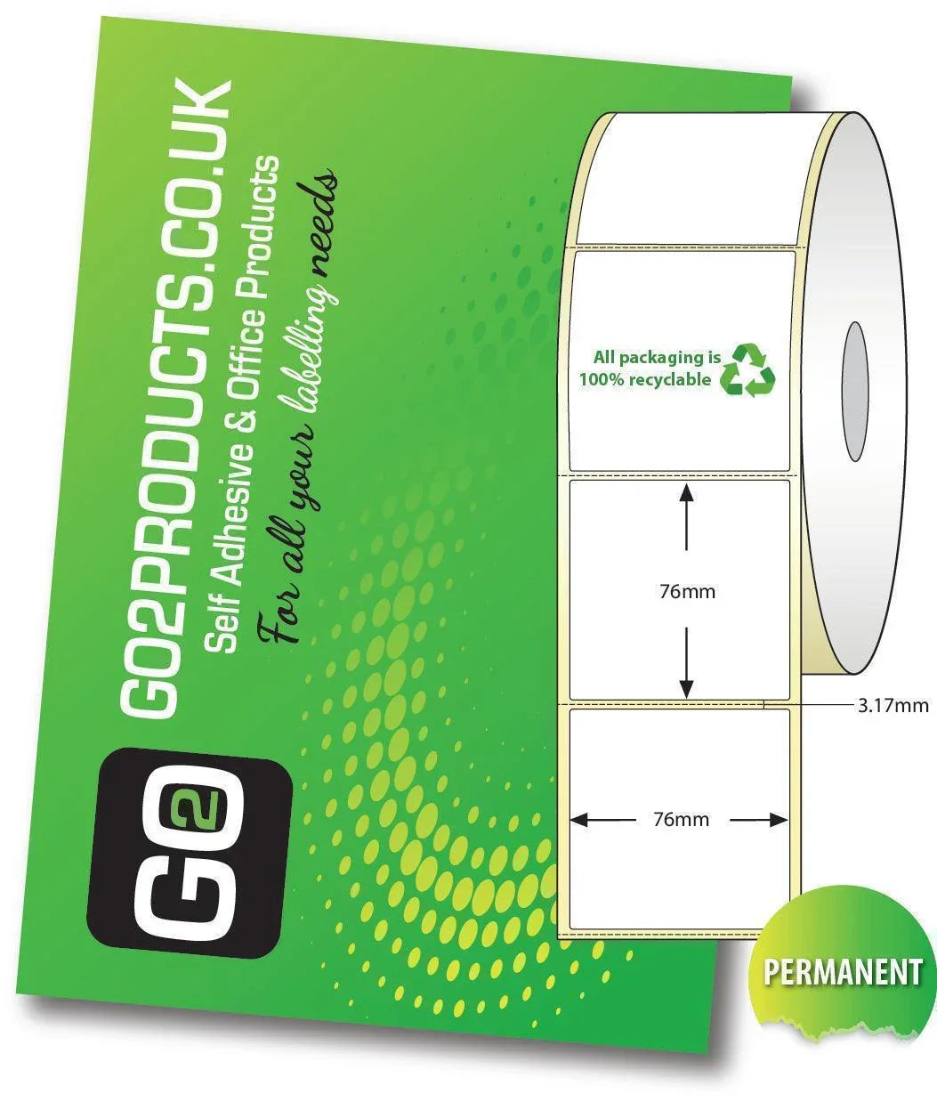 Honeywell PC42D Direct Thermal Roll Labels - Go2products