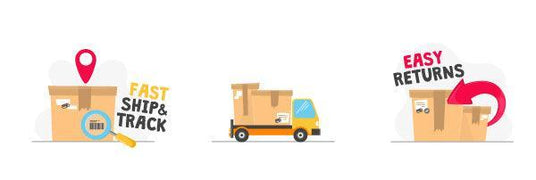 Fast shipping, tracking and rerturns