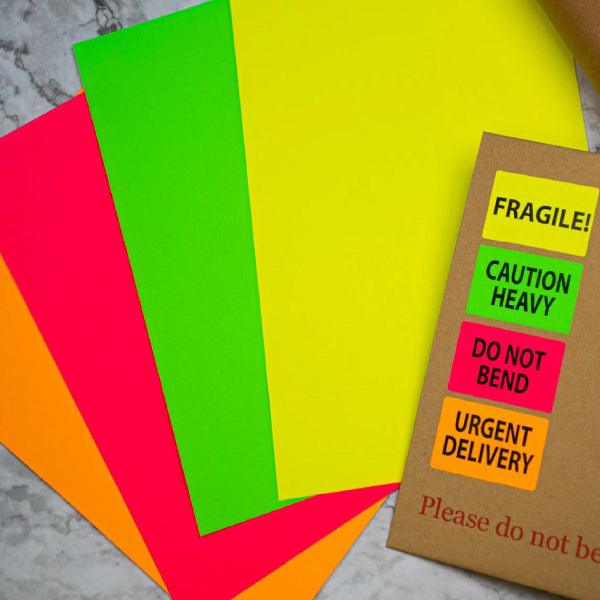 Fluorescent sticky labels by Go2Products