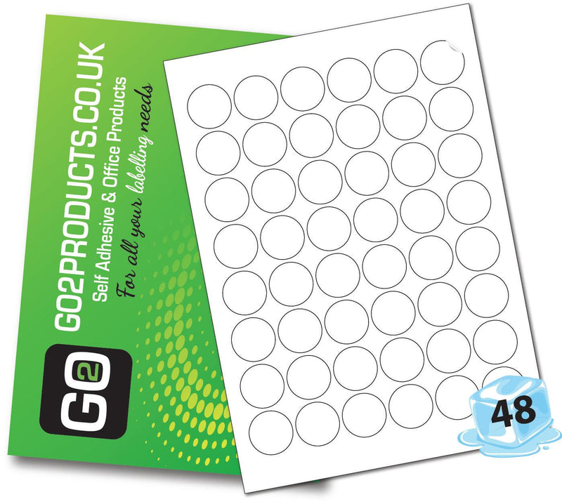 Round Freezer Labels 30mm Circles - Go2products
