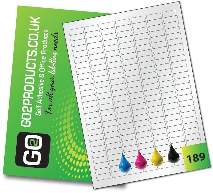 Inkjet Gloss White Labels (25.4mm x 10mm) - Go2products