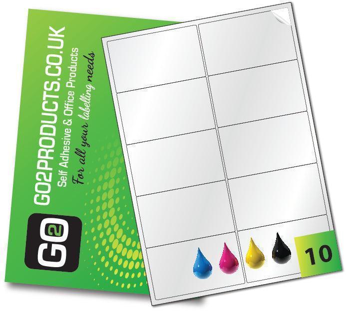 White Inkjet Gloss Labels (99.1mm x 57.3mm) - Go2products