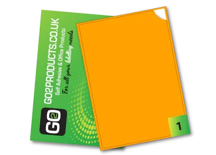 Fluorescent A4 Labels – Round & Rectangle