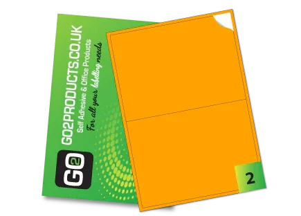 Fluorescent A4 Labels – Round & Rectangle