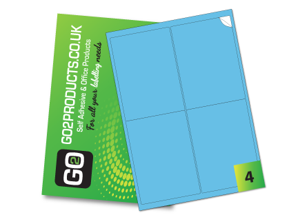 Large Rectangle Labels – 99.1 × 139mm, 4 Per A4 Sheet