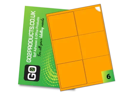 Fluorescent A4 Labels – Round & Rectangle