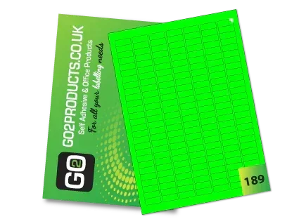 Fluorescent A4 Labels – Round & Rectangle
