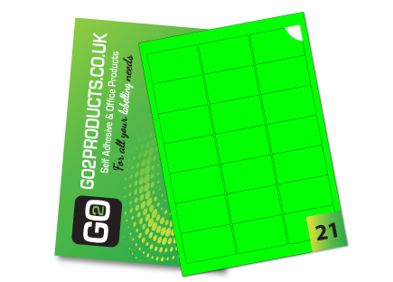 21 Rectangle Labels per A4 Sheet – 63.5mm × 38.1mm (L7160)