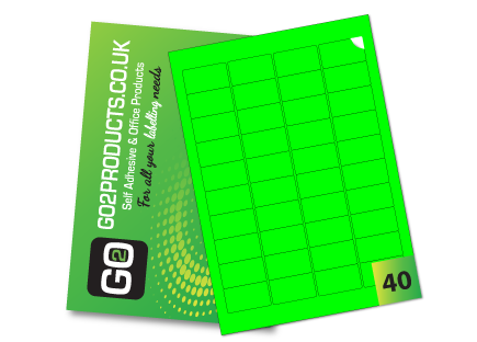 40 Rectangle Labels per A4 Sheet – 45.7mm × 25.5mm