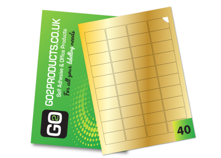40 Rectangle Labels per A4 Sheet – 45.7mm × 25.5mm