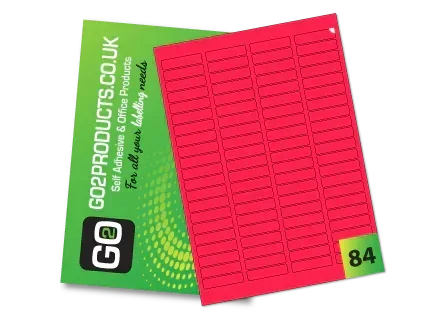 Fluorescent A4 Labels – Round & Rectangle