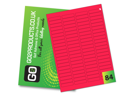 84 Rectangle Labels per A4 Sheet – 46mm × 11.1mm