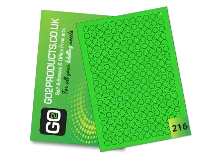 Coloured A4 Labels – Red, Green, Yellow & Blue