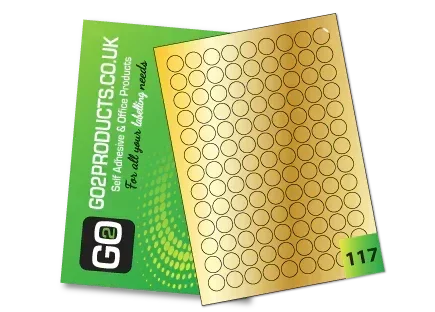 19mm Round Labels – 117 Per A4 Sheet