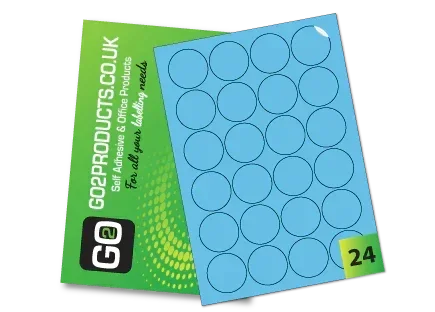Coloured A4 Labels – Red, Green, Yellow & Blue