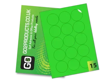 Coloured A4 Labels – Red, Green, Yellow & Blue