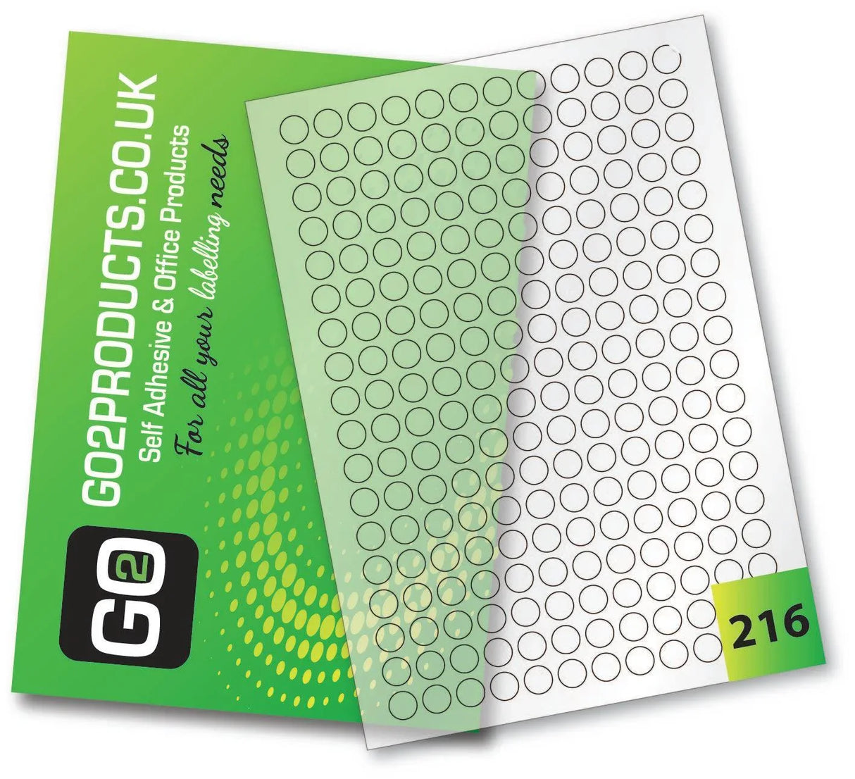 Round Transparent Gloss Labels (13mm Diameter) - Go2products