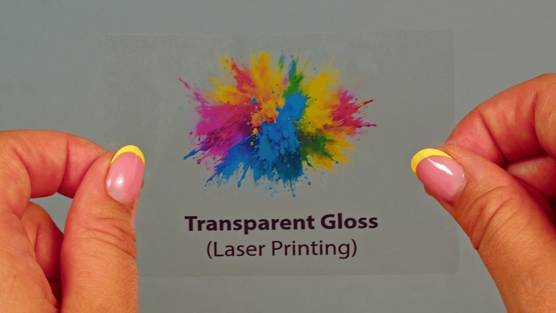 transparent laser labels printed digitally