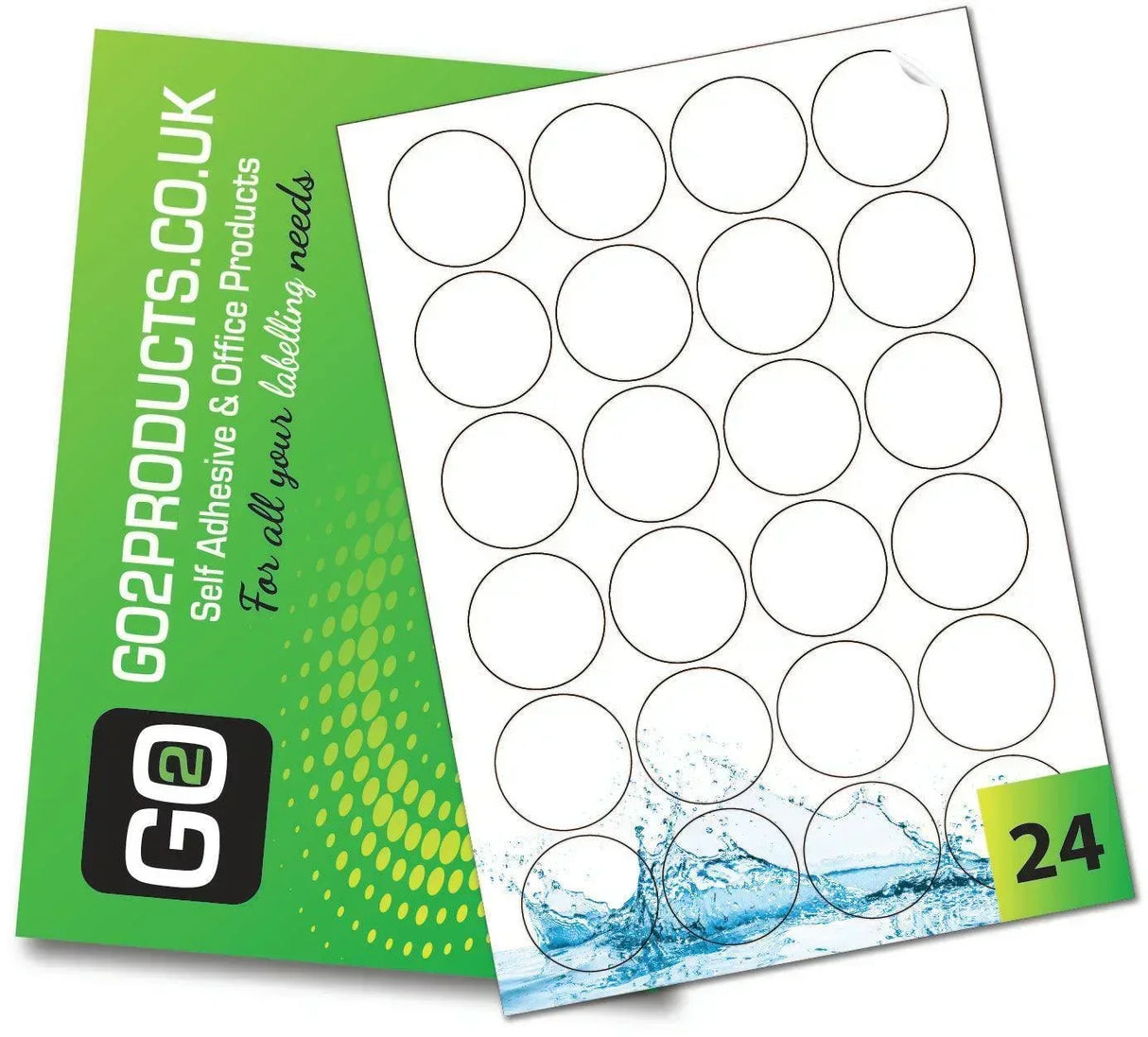 Waterproof Polyethylene Labels (45mm Diameter) - Go2products