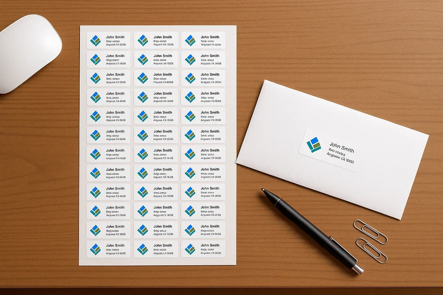 please add an envelope with one of those labels into this exact image.