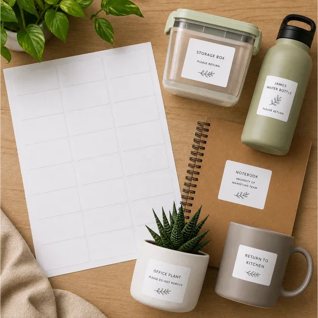 Removable A4 Labels – Round & Rectangle Easy Peel, No Residue