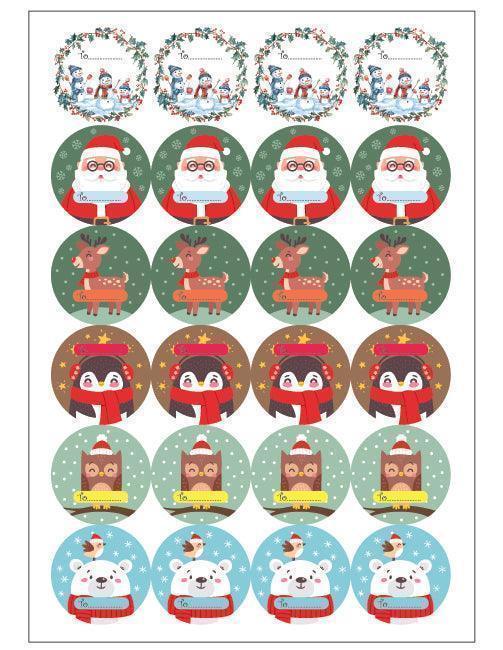 Santa christmas Gift Labels - Go2products