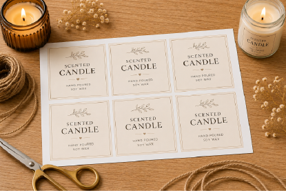 Custom Printed Candle Labels