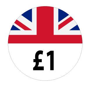 30mm Union Jack Price Labels - Go2products