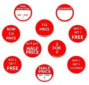 30mm Sale Stickers - Go2products