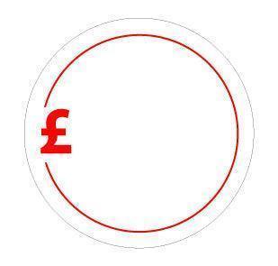 Blank Price Labels 50mm - Go2products