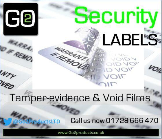 Security Labelling – TAMPER EVIDENT & VOID FILMS - Go2products