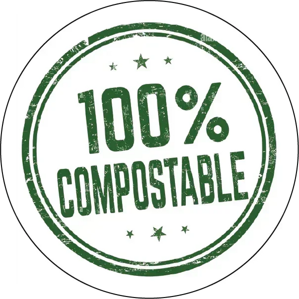 Compo Sticker Wording 100% Compostable Stickers | EN13432 Certified – Go2products