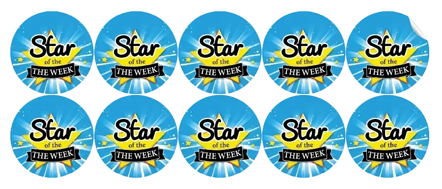 star of the week stickers