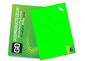 88mm Round Labels – 6 Per A4 Sheet