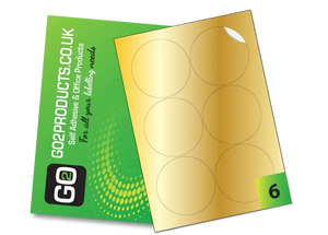 88mm Round Labels – 6 Per A4 Sheet