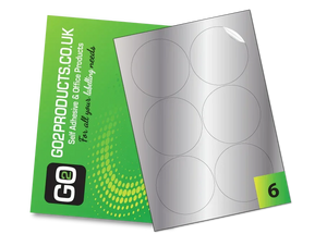88mm Round Labels – 6 Per A4 Sheet