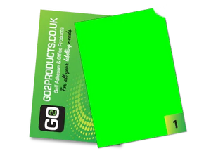 Fluorescent A4 Labels – Round & Rectangle