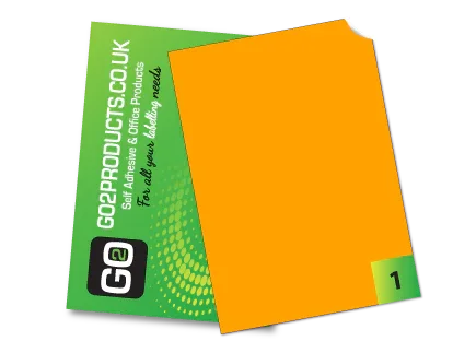 Fluorescent A4 Labels – Round & Rectangle