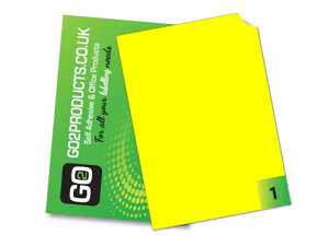 Fluorescent A4 Labels – Round & Rectangle