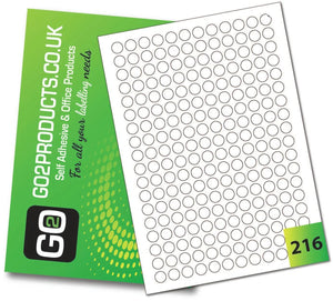 Round Opaque Blockout Labels (13mm Diameter) - Go2products