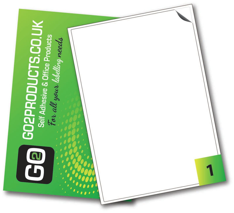 Opaque Blockout Labels 199.6mm x 289.1mm - Go2products