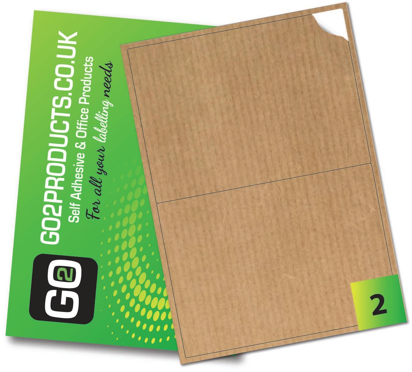 Brown Kraft Labels (199.6mm x 143.5mm) - Go2products