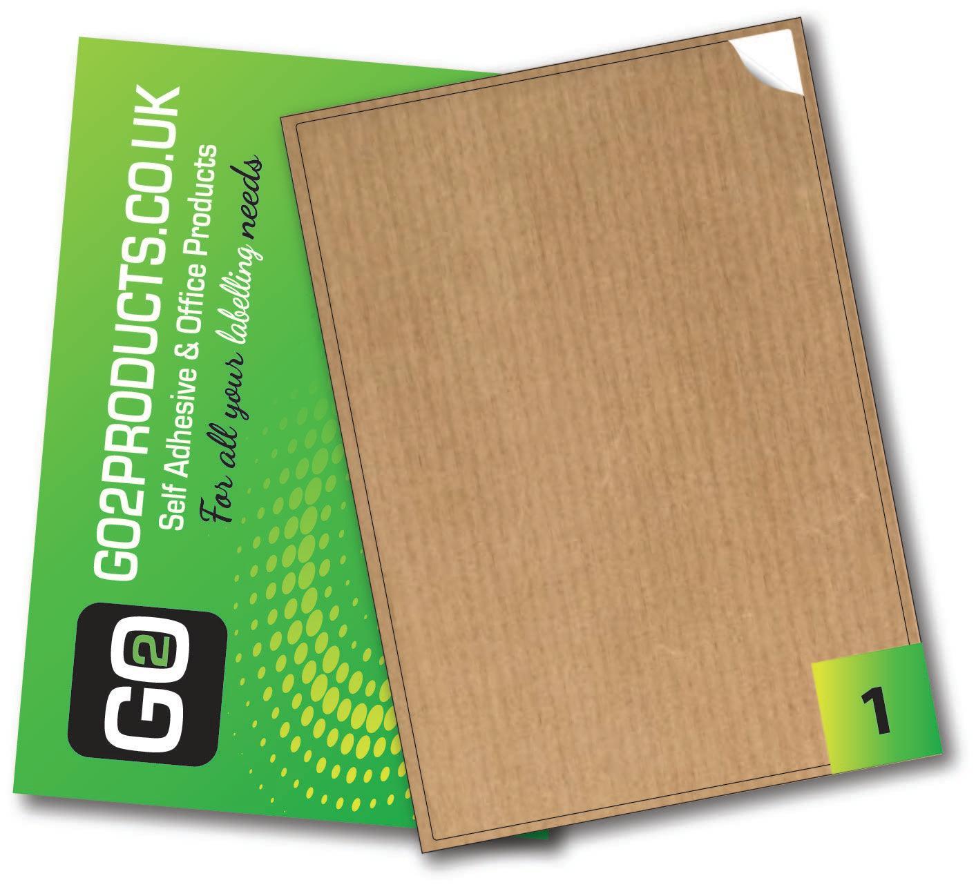 Brown Kraft Labels (199.6mm x 289.1mm) - Go2products