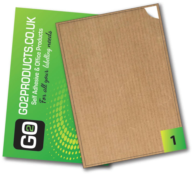 Brown Kraft Labels 199.6mm x 289.1mm - Go2products