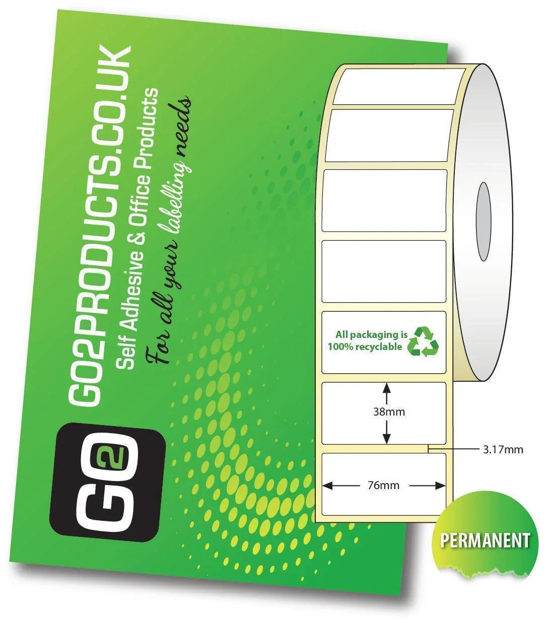 Honeywell PC42D Direct Thermal Roll Labels - Go2products