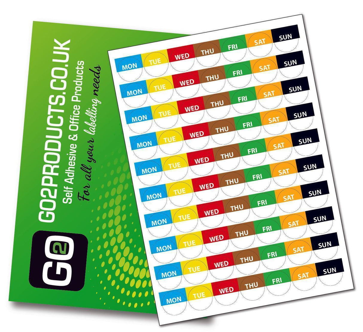 Day Dot Labels - Go2products
