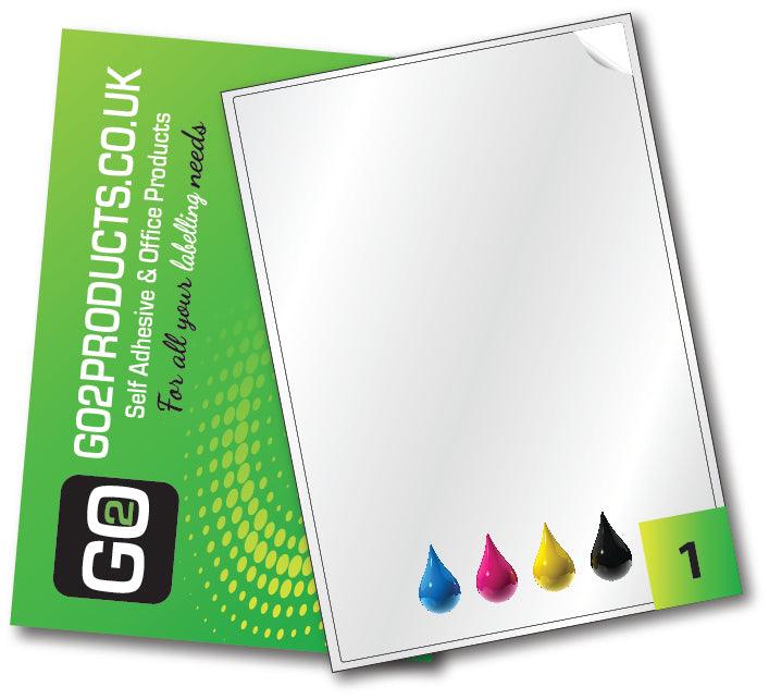 White Inkjet Gloss Labels 199.6mm x 289.1mm - Go2product