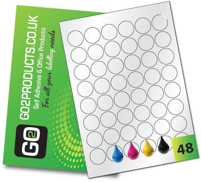 Inkjet Gloss White Round Labels (30mm Diameter) - Go2products
